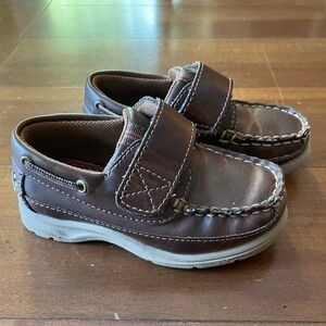 Toddler Boys Brown Loafer Style Dress Shoes Size 8